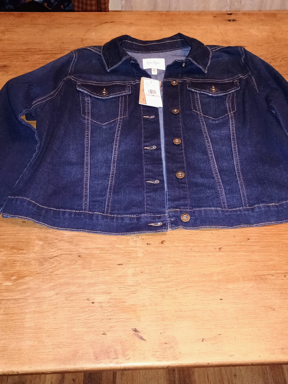 Jessica Simpson Pixie Classic Crop Feminine Denim Jacket